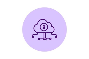 Bulut Erişim pentaglow, vektör, piksel mükemmel, illüstratör dosyası