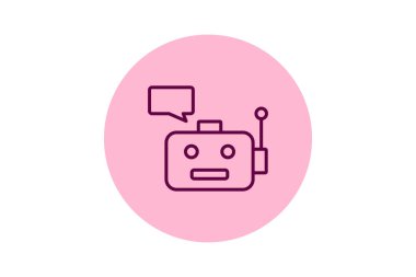 Robot Yardımcı Pentaglow, vektör, piksel mükemmel, illüstratör dosyası