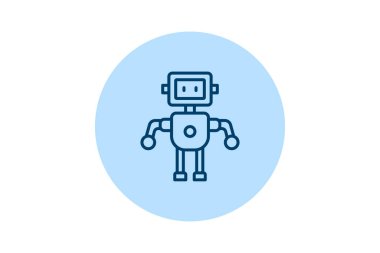 Robot beşgen, vektör, piksel mükemmel, illüstratör dosyası