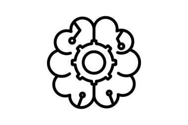 Sinirsel Ağ çizgisi simgesi, vektör, piksel mükemmel, illüstratör dosyası