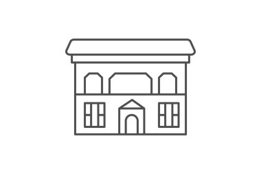 Koloni Mimari simgesi, mimari, bina, tarih, tasarım ince simgesi, düzenlenebilir vektör simgesi, piksel mükemmel, illüstratör ai dosyası