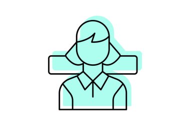 Solo Trip simgesi, tökezleme, seyahat, macera, yolculuk rengi ince çizgi simgesi, düzenlenebilir vektör simgesi, piksel mükemmel, illüstratör ai dosyası