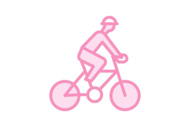 Dağ bisikleti simgesi, bisiklet, spor, macera, doğa duoton çizgi simgesi, düzenlenebilir vektör simgesi, piksel mükemmel, illüstratör ai dosyası