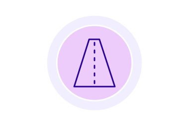 Sarmal Yol simgesi, yol, yolculuk, macera, seyahat renk dairesi simgesi, düzenlenebilir vektör simgesi, piksel mükemmel, illüstratör ai dosyası