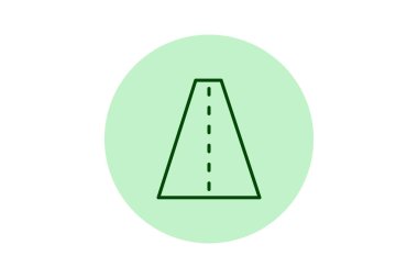 Sarmal Yol simgesi, yol, yolculuk, macera, beş köşeli yıldız, düzenlenebilir vektör simgesi, piksel mükemmel, illüstratör ai dosyası