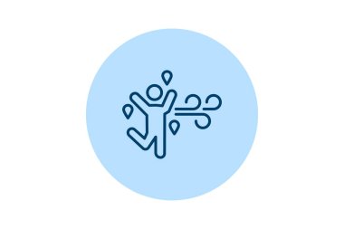 Temiz hava ikonu, hava, doğa, açık hava, temiz pentaglow, düzenlenebilir vektör simgesi, piksel mükemmel, illüstratör ai dosyası