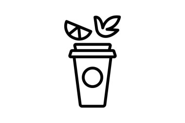 Gıda Sağlık Çizgisi simgesi, vektör, piksel mükemmel, illüstratör dosyası