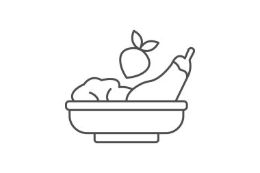 Gıda inceliği simgesi, vektör, piksel mükemmel, illüstratör dosyası