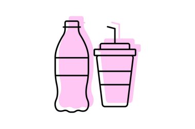 İçecek rengi gölge inceltici simge, vektör, piksel mükemmel, illüstratör dosyası iç