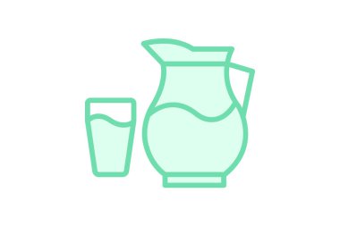 Fransız Fries duoton hat simgesi, vektör, piksel mükemmel, illüstratör dosyası