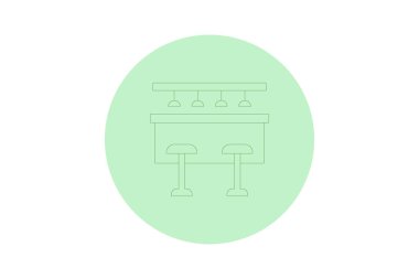 İçme Çubuğu beşgeni, vektör, piksel mükemmel, illüstratör dosyası