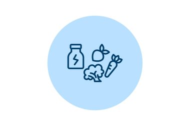 Gıda İçindekiler pentaglow, vektör, piksel mükemmel, illüstratör dosyası