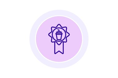 Gıda Kalitesi renk çemberi simgesi, vektör, piksel mükemmel, illüstratör dosyası