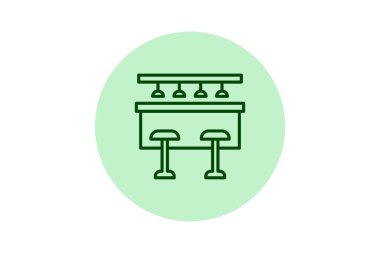 İçme Çubuğu beşgeni, vektör, piksel mükemmel, illüstratör dosyası
