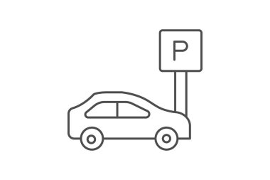 Çalışan Bavulu İnce çizgi simgesi, vektör, piksel mükemmel, illüstratör dosyası
