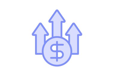 Para Yetiştirme çizgi simgesi, vektör, piksel mükemmel, illüstratör dosyası