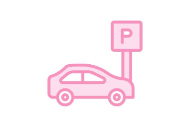 Çalışan Suitcase duotone satır simgesi, vektör, piksel mükemmel, illüstratör dosyası