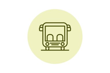 Personel Bus pentaglow, vektör, piksel mükemmel, illüstratör dosyası