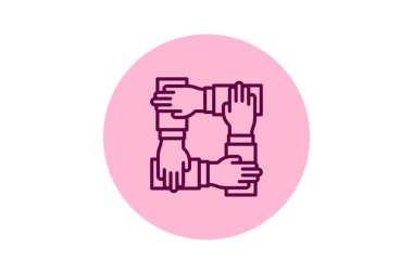 Eller Takımı beşgen, vektör, piksel mükemmel, illüstratör dosyası