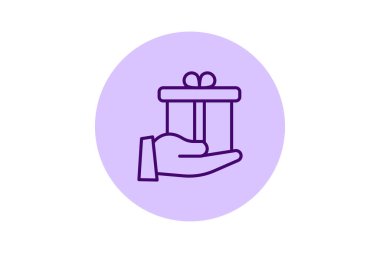 Bonus Hediye Kutusu pentaglow, vektör, piksel mükemmel, illüstratör dosyası