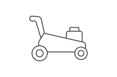 Çimen biçme inceliği simgesi, vektör, piksel mükemmel, illüstratör dosyası