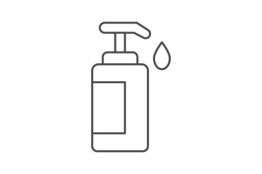 Sıvı sabun inceliği simgesi, vektör, piksel mükemmel, illüstratör dosyası