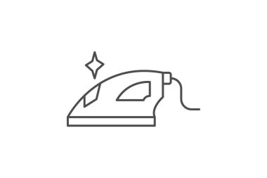 Demir ince çizgi simgesi, vektör, piksel mükemmel, illüstratör dosyası