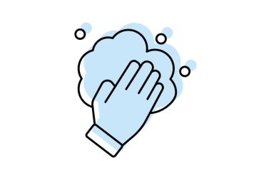 El yıkama renk gölgesi inceliği simgesi, vektör, piksel mükemmel, illüstratör dosyası