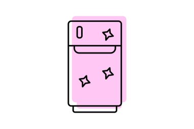 Buzdolabı Renk gölge inceltici simge, vektör, piksel mükemmel, illüstratör dosyası