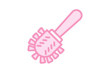 Tuvalet Temizleme Duotone çizgi simgesi, vektör, piksel mükemmel, illüstratör dosyası