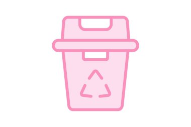 Çöp duotone satır simgesi, vektör, piksel mükemmel, illüstratör dosyası