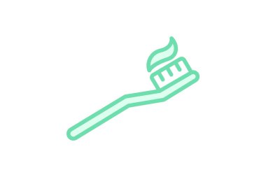 Diş fırçası Duotone Satır Simgesi