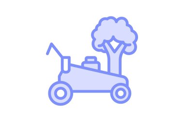 Bahçe Temizleme Makinesi Duotone satır simgesi