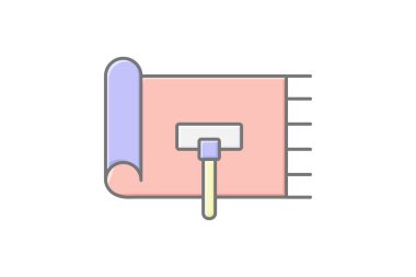 Halı temizleme renk simgesi, vektör, piksel mükemmel, illüstratör dosyası