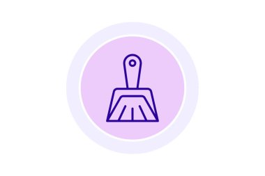 Faraş rengi daire simgesi, vektör, piksel mükemmel, illüstratör dosyası