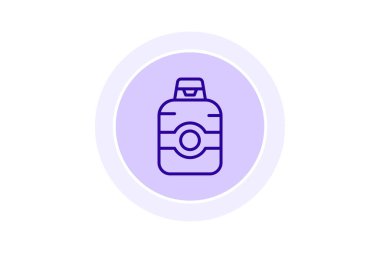 Şampuan Şişe renk çemberi simgesi, vektör, piksel mükemmel, illüstratör dosyası