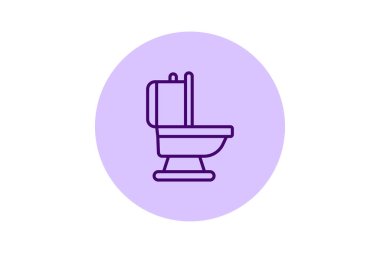 Tuvalet beşgeni, vektör, piksel mükemmel, illüstratör dosyası