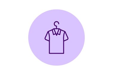 Tişört askısı pentaglow, vektör, piksel mükemmel, illüstratör dosyası