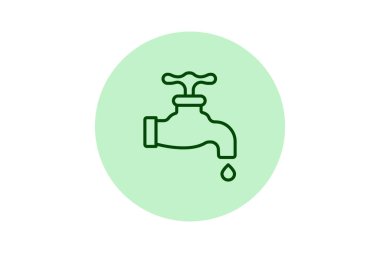 Musluk beşgeni, vektör, piksel mükemmel, illüstratör dosyası