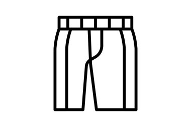 Pantolon çizgisi simgesi, vektör, piksel mükemmel, illüstratör dosyası