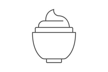 İnce çizgi simgesi, vektör, piksel mükemmel, illüstratör dosyası nemlendiriliyor