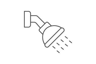 Duş ince simgesi, vektör, piksel mükemmel, illüstratör dosyası