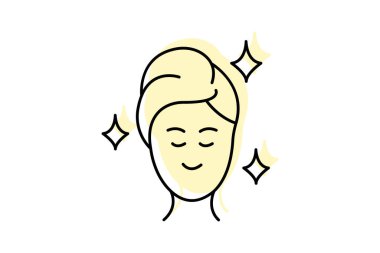 Cilt Sağlığı Gölgesi İnce Çizgisi simgesi, vektör, piksel mükemmel, illüstratör dosyası