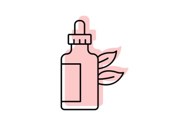 Doğal Yağ rengi gölge inceltici simge, vektör, piksel mükemmel, illüstratör dosyası