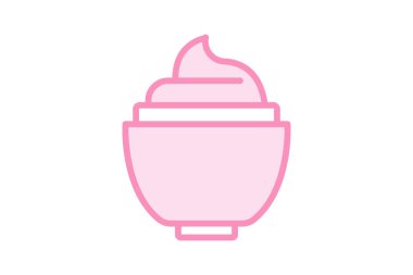 Nemlendirici duoton çizgi simgesi, vektör, piksel mükemmel, illüstratör dosyası