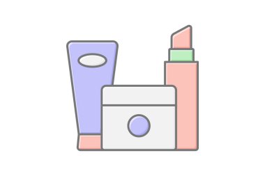 Cilt Bakımı renk simgesi, vektör, piksel mükemmel, illüstratör dosyası