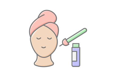 Cilt Tedavi doğrusal renk simgesi, vektör, piksel mükemmel, illüstratör dosyası