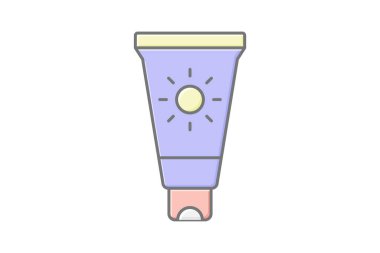 UV Savunma doğrusal renk simgesi, vektör, piksel mükemmel, illüstratör dosyası