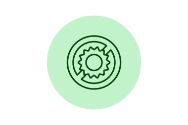 Güneş beşgeni yok, vektör, piksel mükemmel, illüstratör dosyası