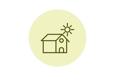 Ev pentaglow, vektör, piksel mükemmel, illüstratör dosyası